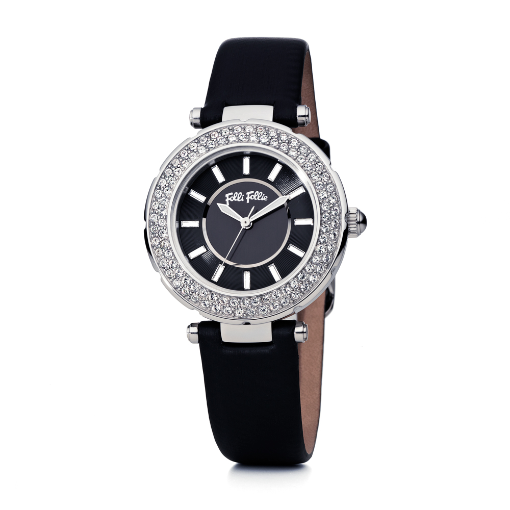 FOLLI FOLLIE – Γυναικείο ρολόι FOLLI FOLLIE BEAUTIME μαύρο