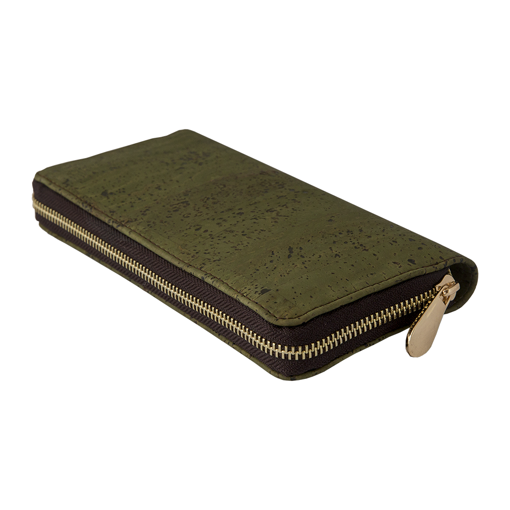 APOXYLO – Γυναικείο πορτοφόλι με φερμούαρ APOXYLO πράσινο