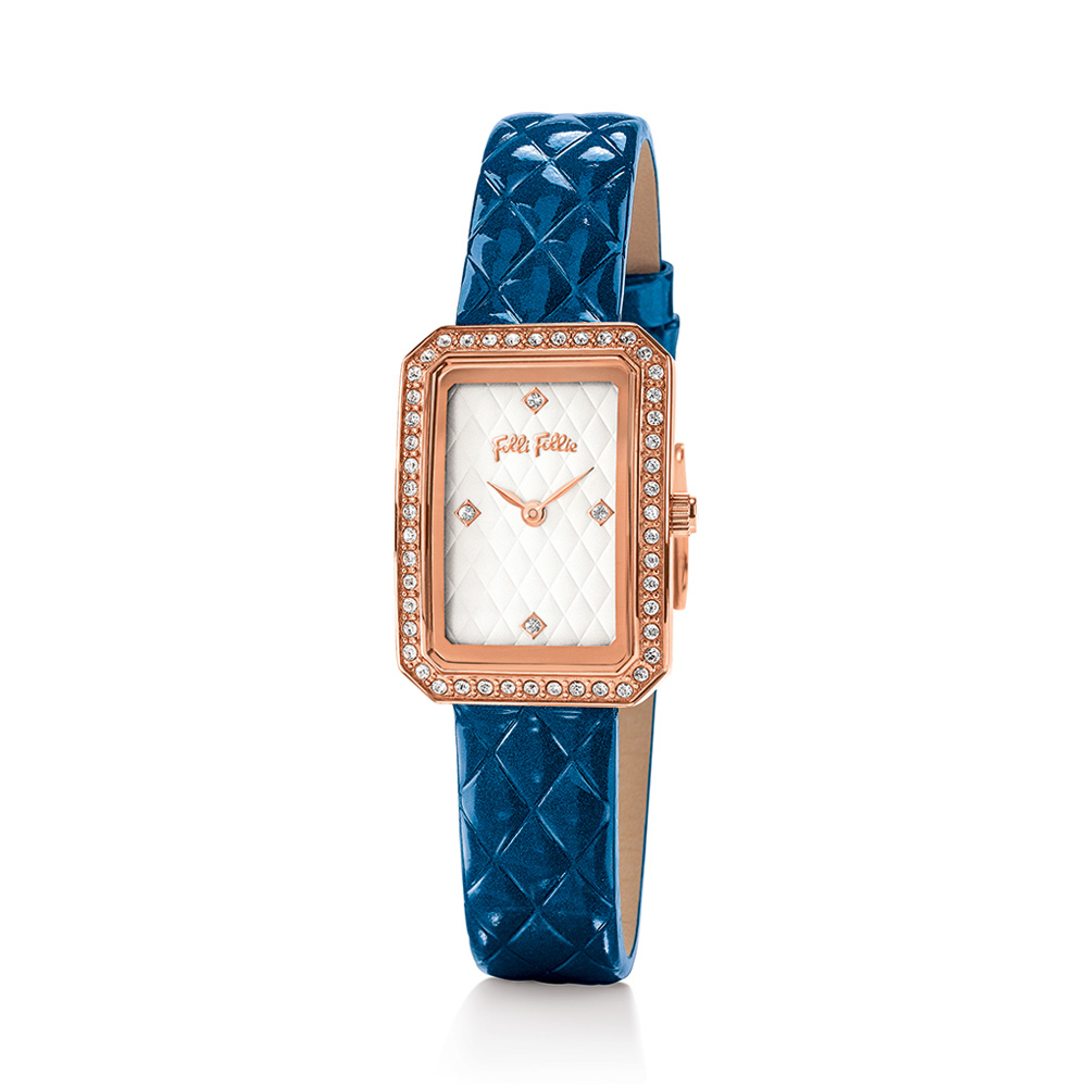 FOLLI FOLLIE – Γυναικείο ρολόι με δερμάτινο λουράκι FOLLI FOLLIE STYLE CODE μπλε