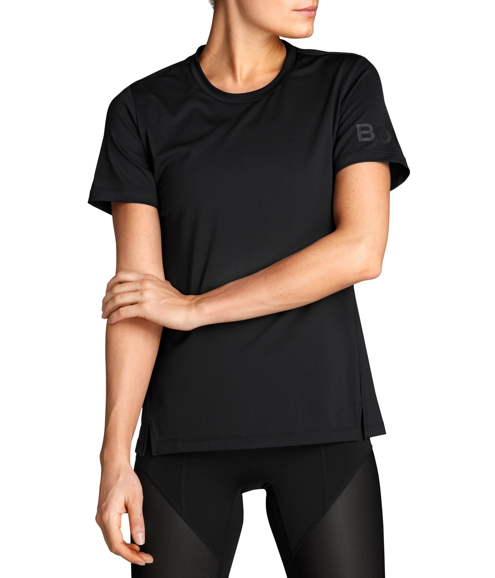 BJORN BORG – Γυναικείο αθλητικό t-shirt BJORN BORG CATO μαύρο
