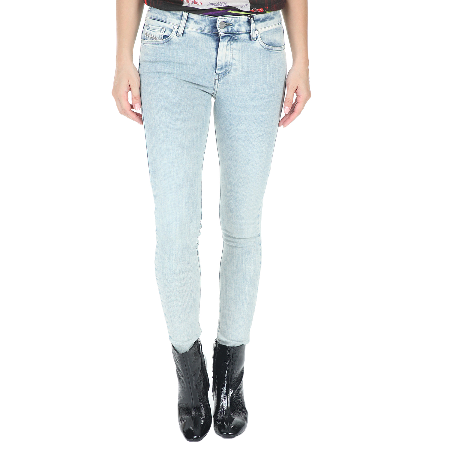 DIESEL – Γυναικείο jean παντελόνι DIESEL SLANDY L.32 μπλε