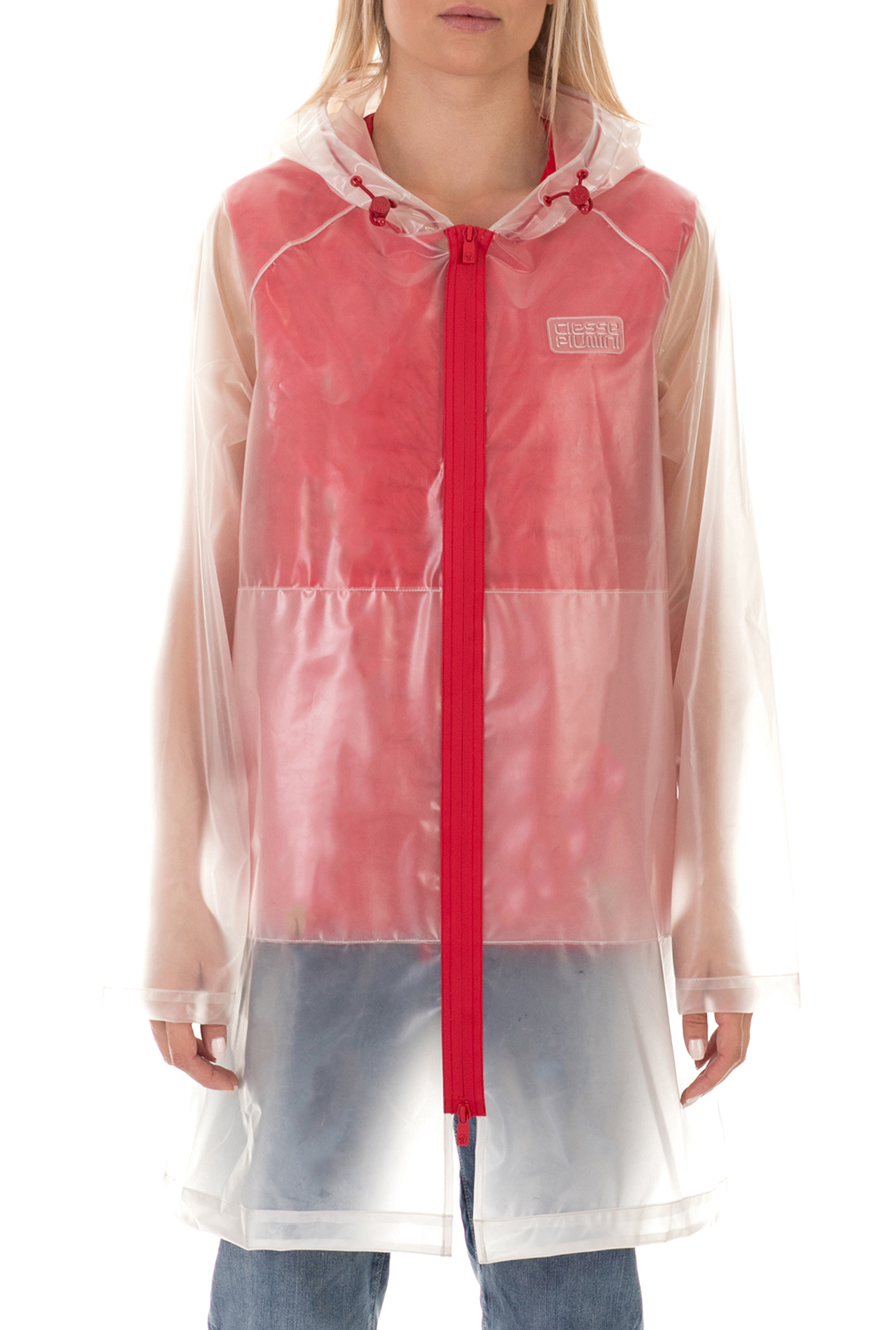 CIESSE PIUMINI – Γυναικείο αδιάβροχο jacket CIESSE PIUMINI SHARON διάφανο κόκκινο