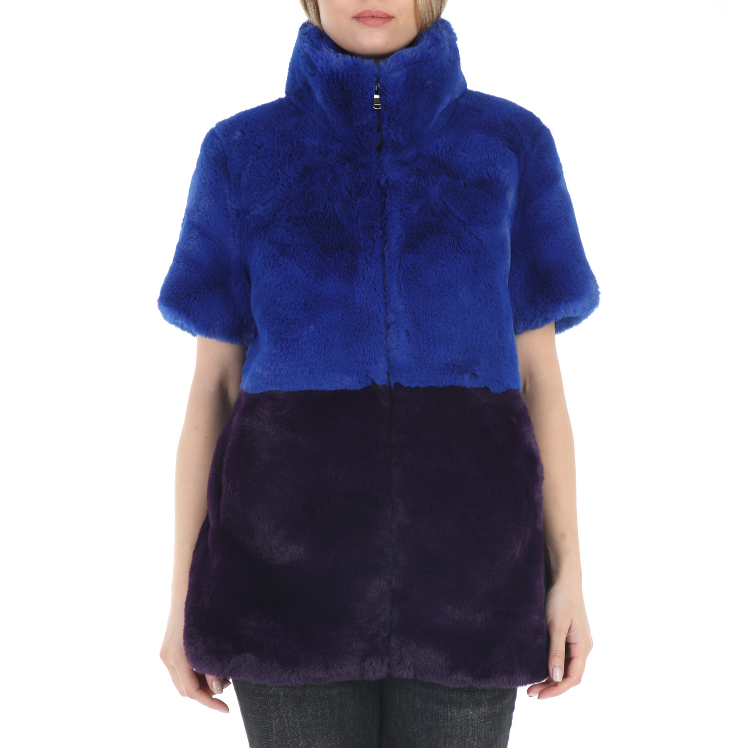 TAVUS – Γυναικείο γούνινο παλτό TAVUS μπλε