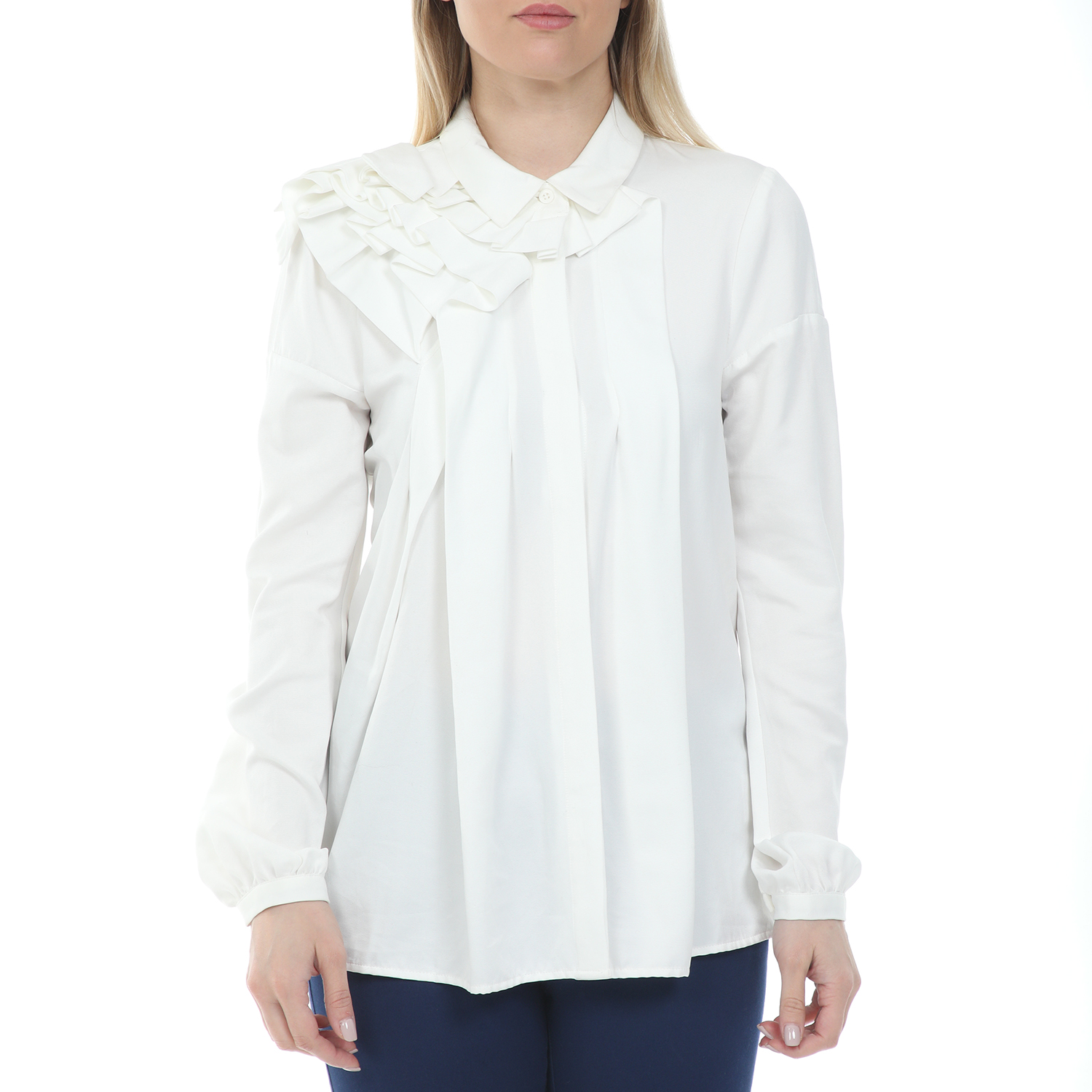 SILVIAN HEACH – Γυναικείο πουκάμισο SILVIAN HEACH PETRIZZI λευκό