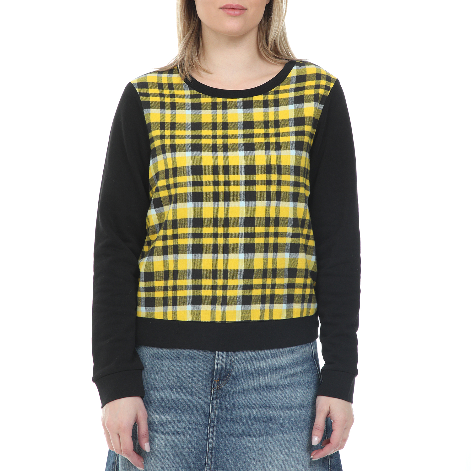 SILVIAN HEACH – Γυναικεία φούτερ μπλούζα SILVIAN HEACH SWEATSHIRT ICROSIA μαυρη κίτρινη