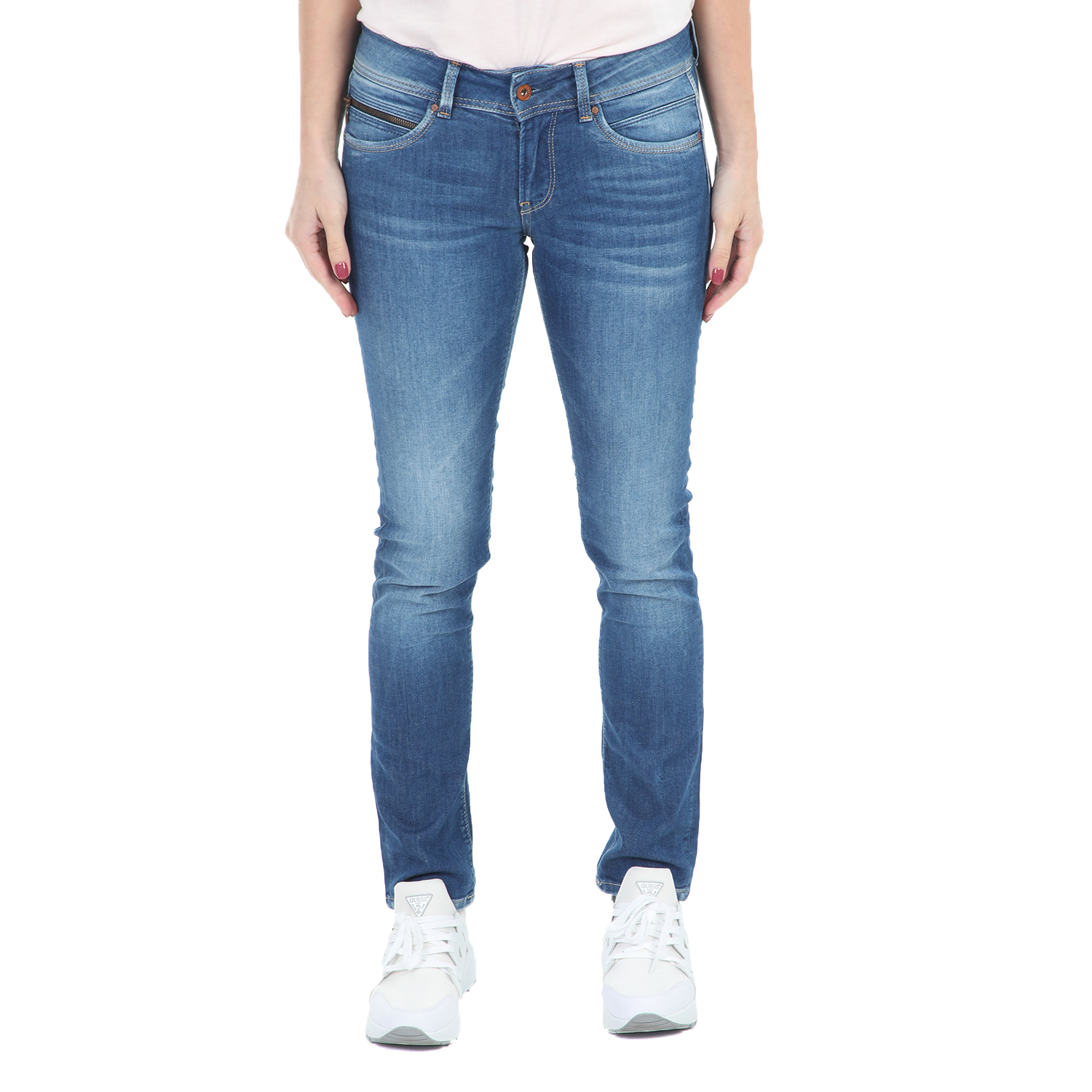 PEPE JEANS – Γυναικείο τζιν παντελόνι PEPE JEANS NEW BROOKE μπλε