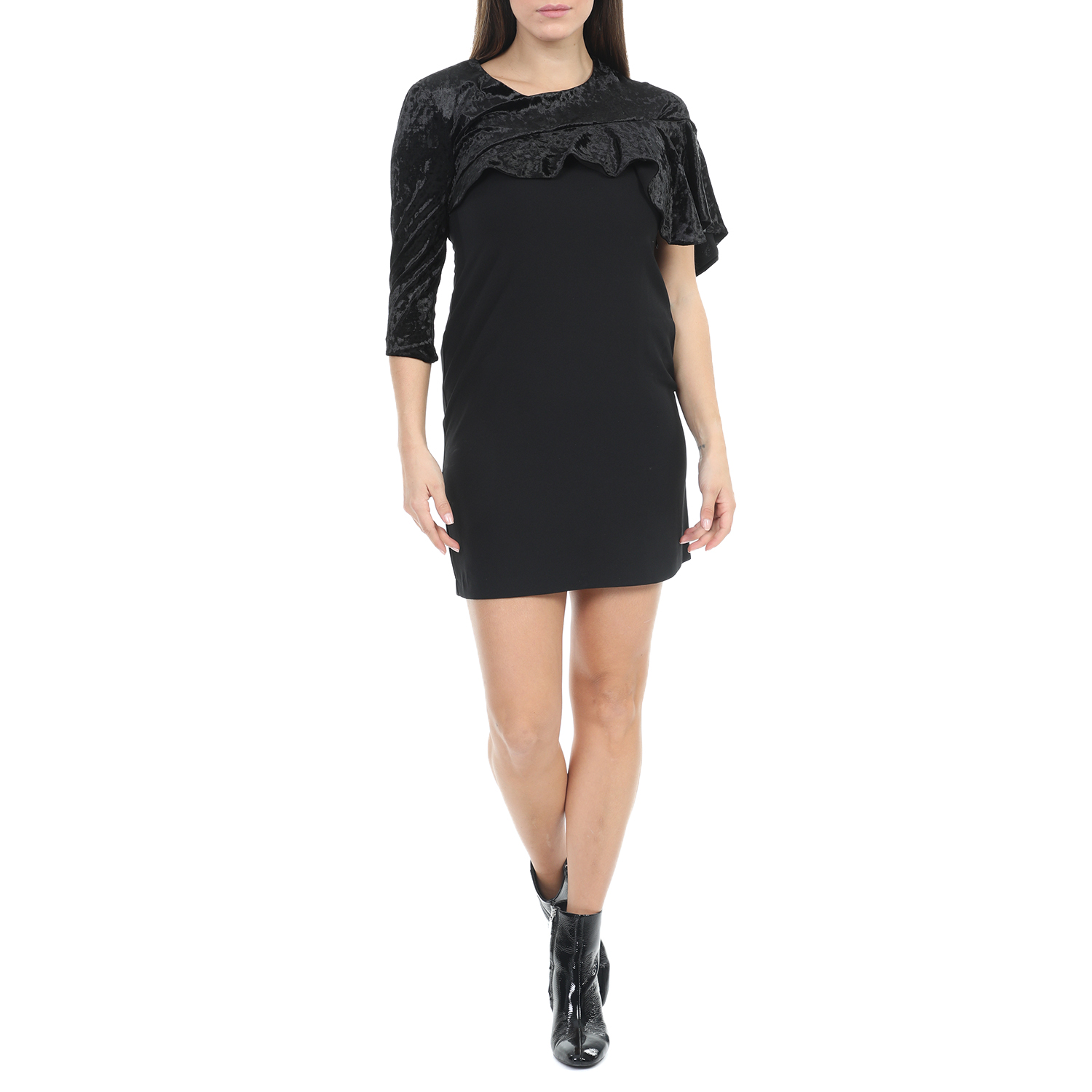 ANNARITA – Γυναικείο mini φόρεμα ANNARITA μαύρο