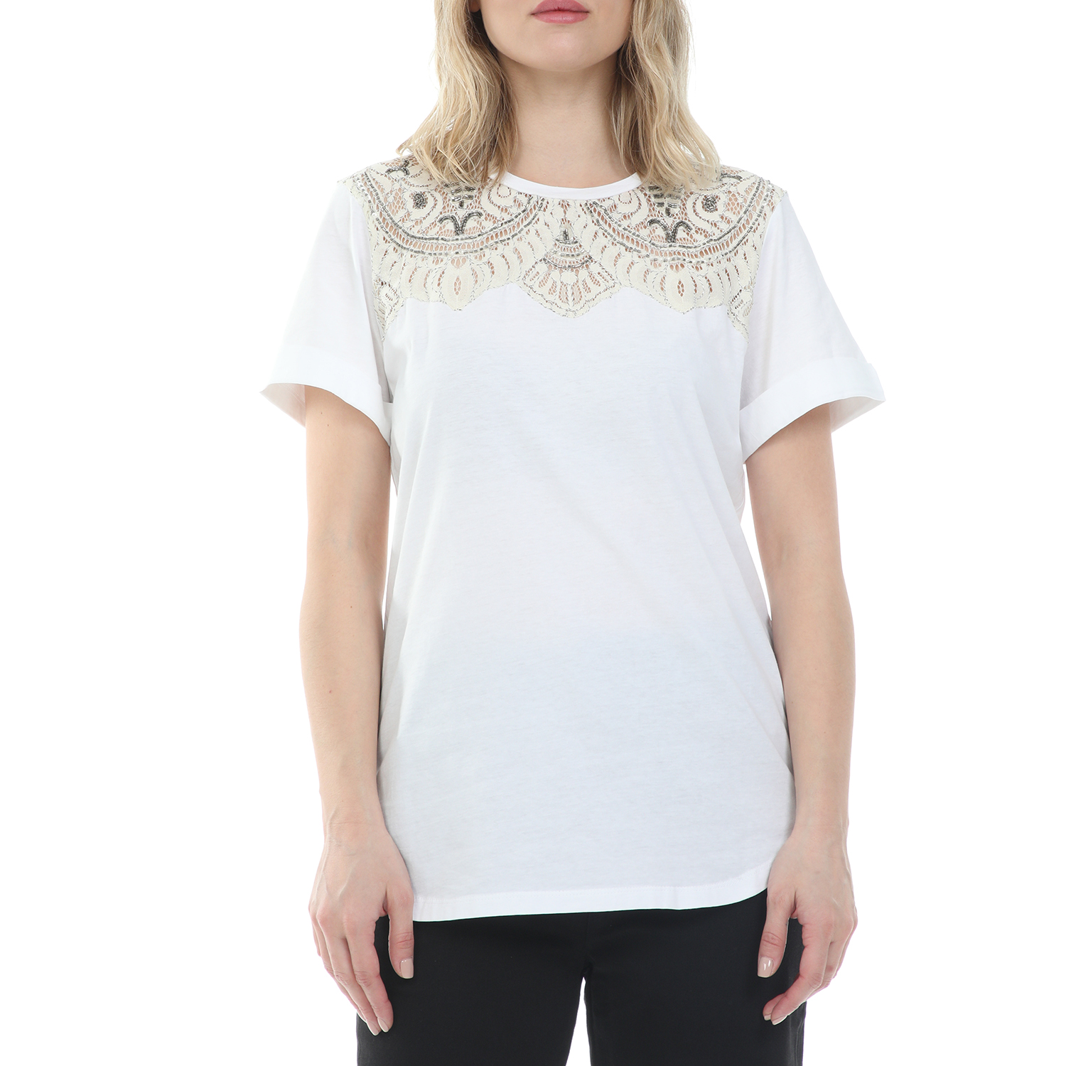 TWIN-SET – Γυναικεία μπλούζα TWIN-SET λευκή