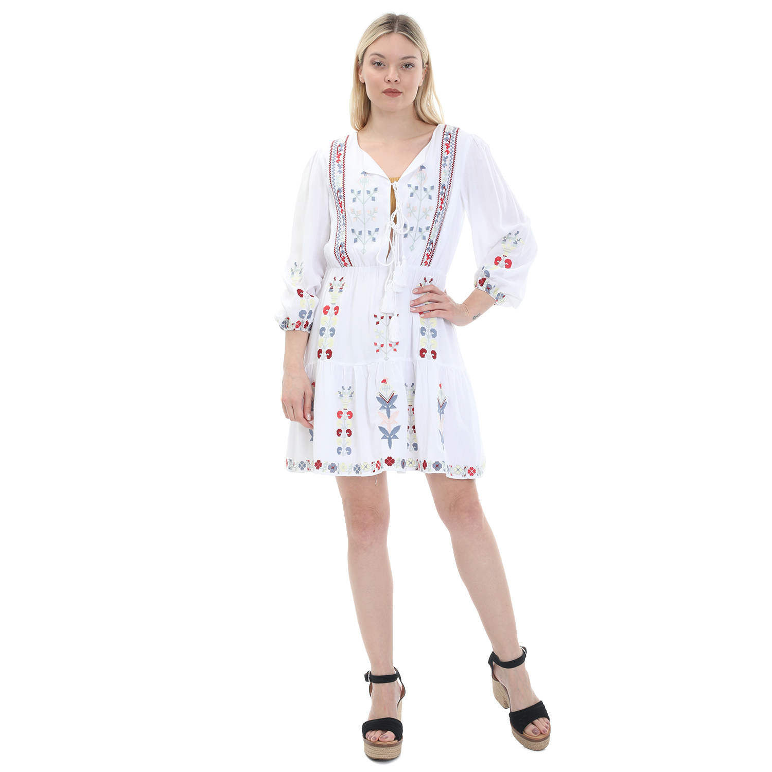 BY MALINA – Γυναικείο mini φόρεμα BY MALINA ELENA DRESS λευκό