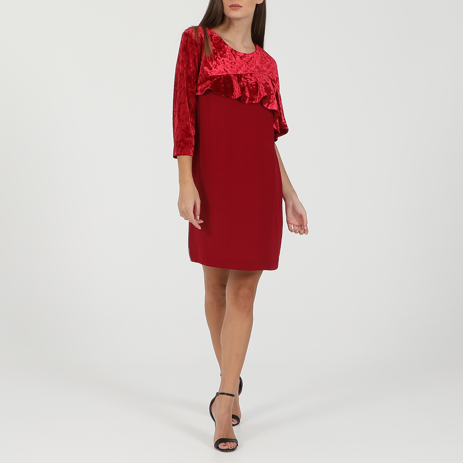 ANNARITA – Γυναικείο mini φόρεμα ANNARITA κόκκινο