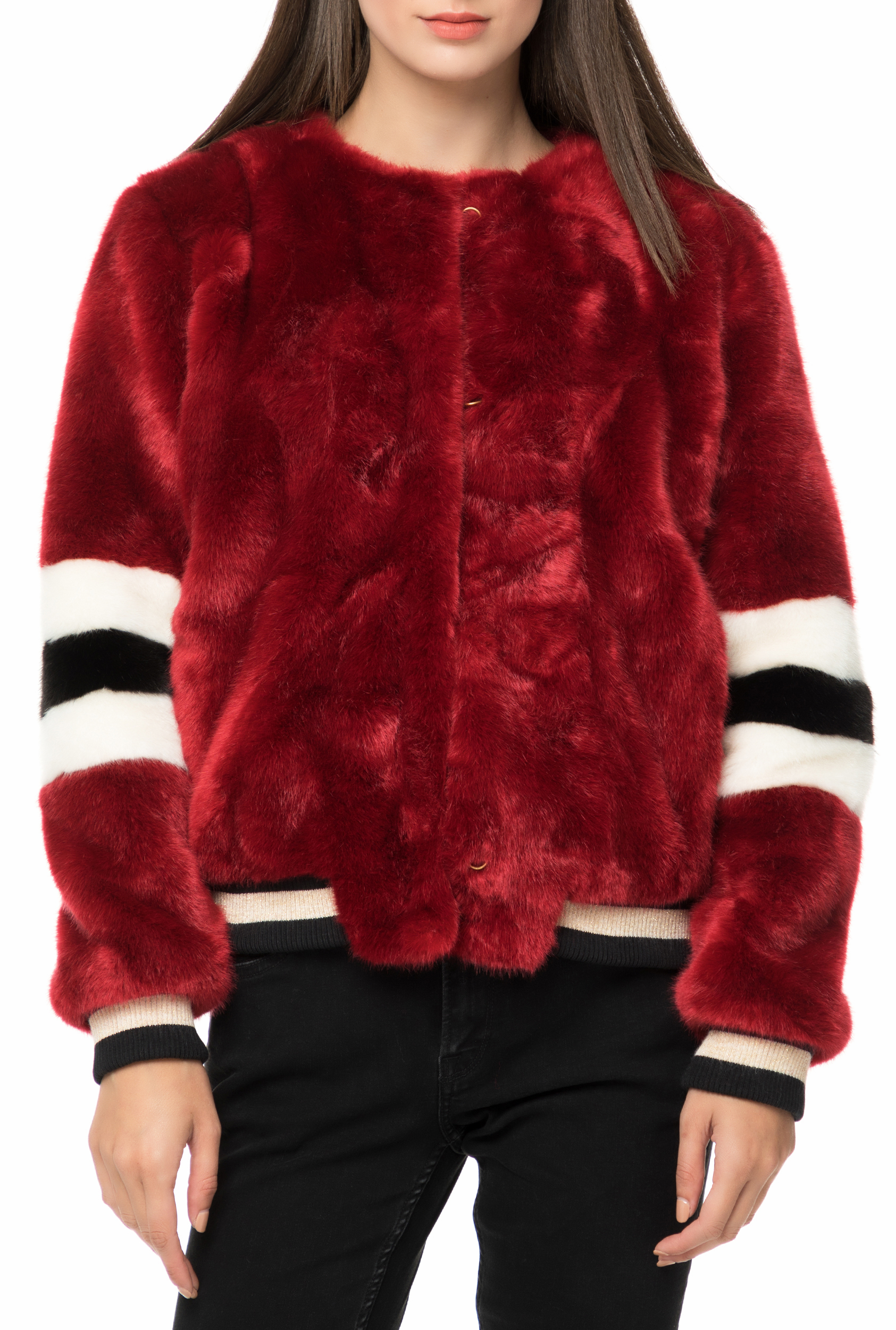 GAS – Γυναικείο γούνινο jacket GAS GIUBBINI DELIZIA κόκκινο