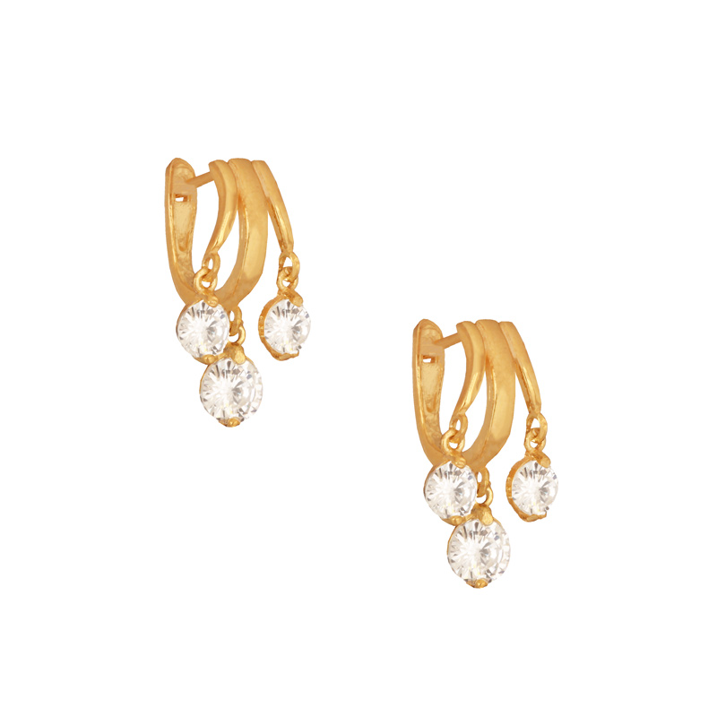 JEWELTUDE – Γυναικεία ασημένια σκουλαρίκια JEWELTUDE χρυσά