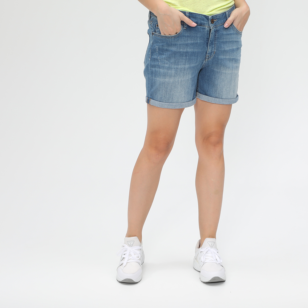 BOSS – Γυναικεία jean βερμούδα BOSS Hershey Shorts μπλε