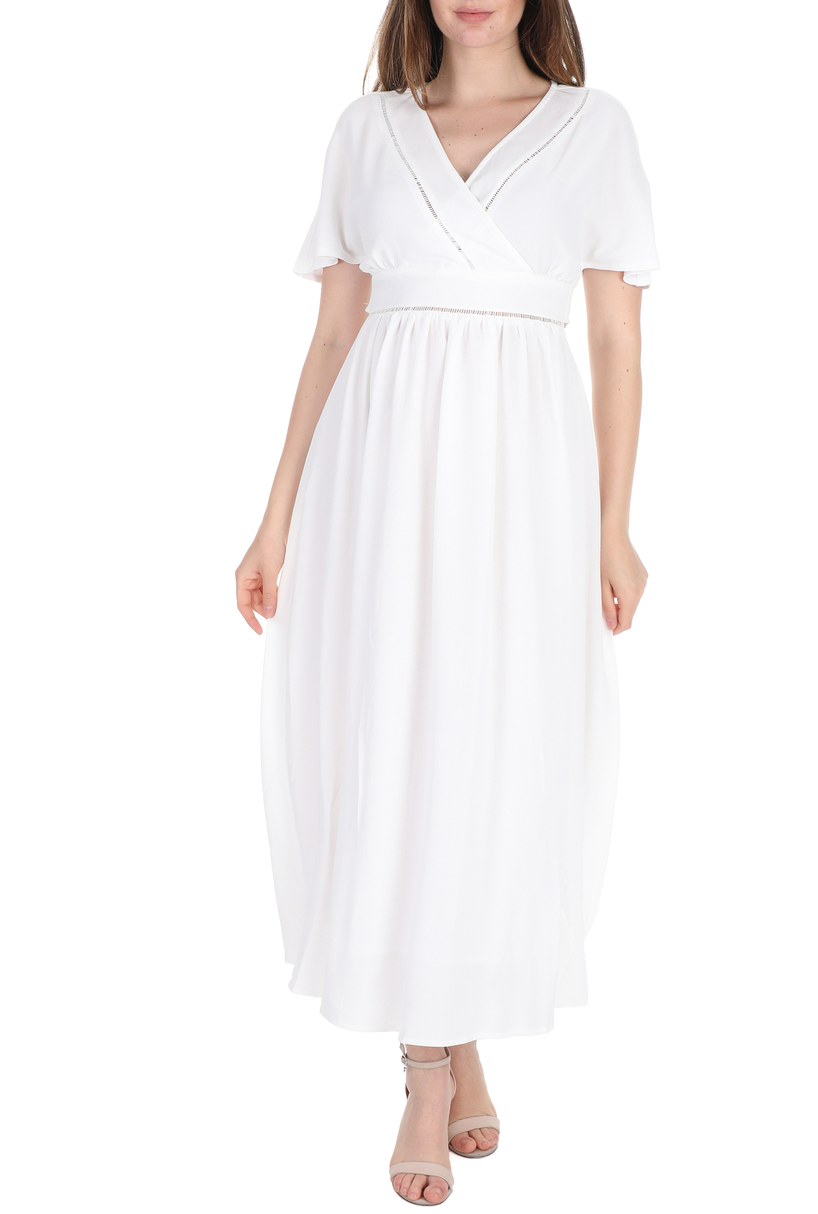 MOLLY BRACKEN – Γυναικείο μακρύ φόρεμα MOLLY BRACKEN λευκό