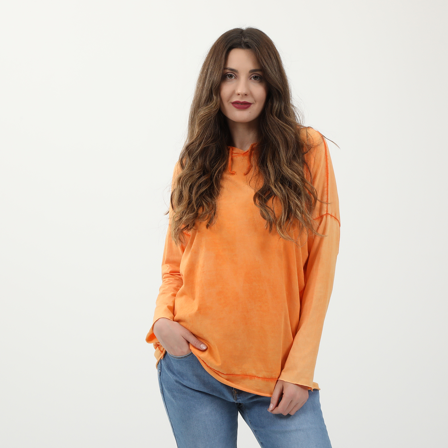 ‘ALE – Γυναικεία βαμβακερή μπλούζα ‘ALE πορτοκαλί
