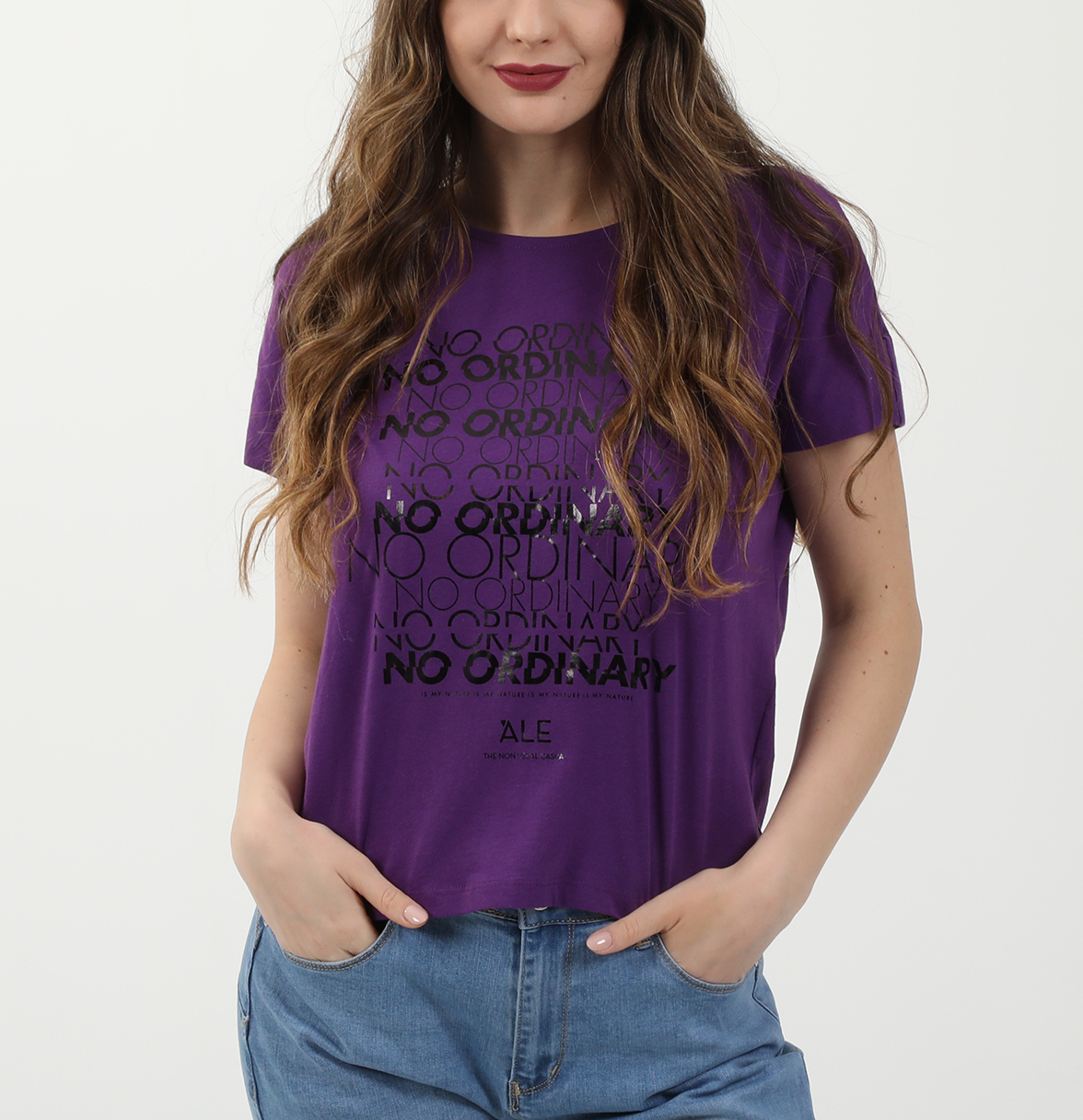 ‘ALE – Γυναικείο t-shirt ‘ALE μοβ