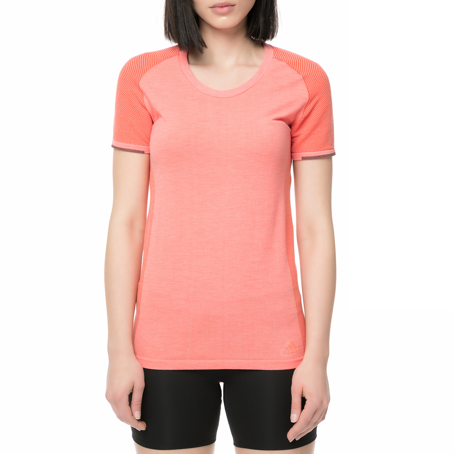 adidas performance – Γυναικείο t-shirt για τρέξιμο Primeknit ροζ