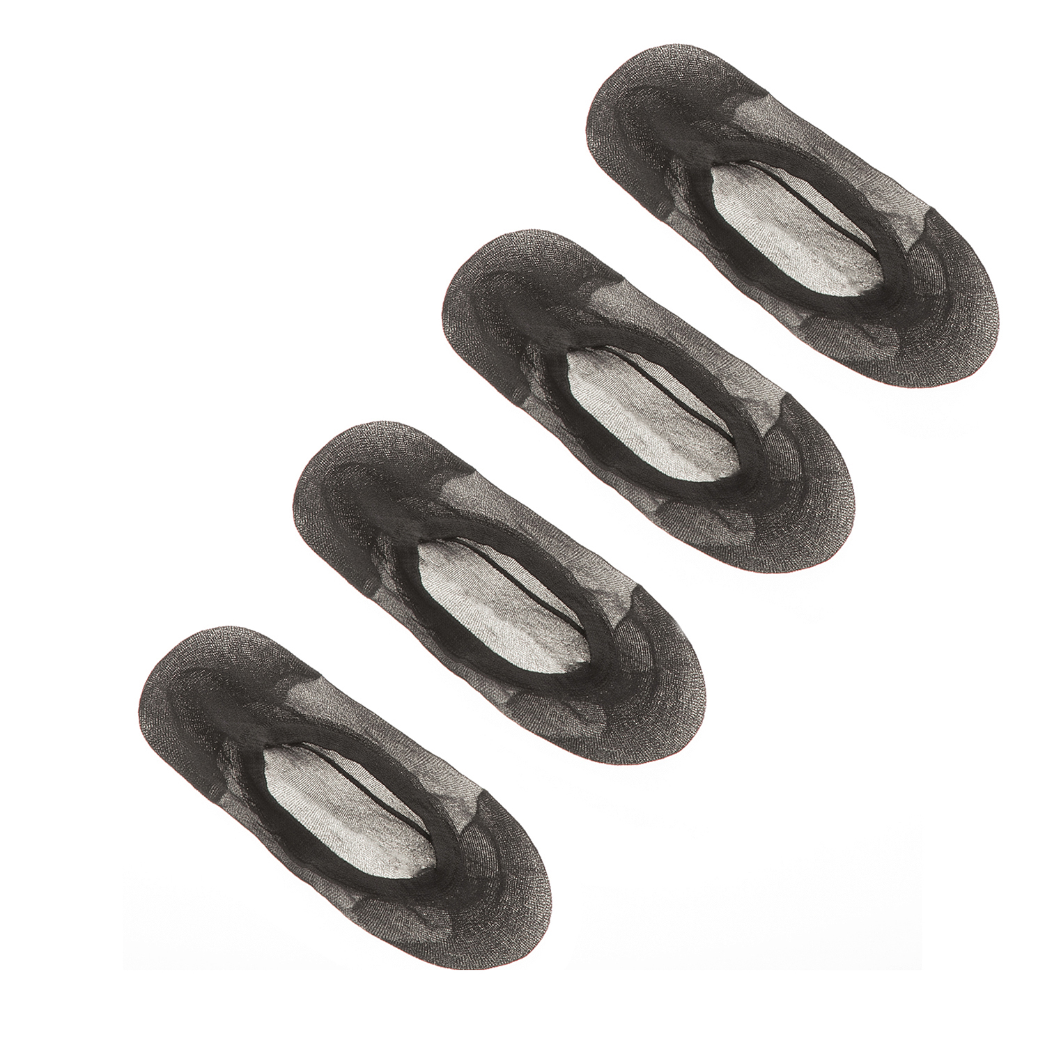GSA – Σετ από 2 ζευγάρια κοντές κάλτσες SOUBAS NYLON FASHION μαύρες