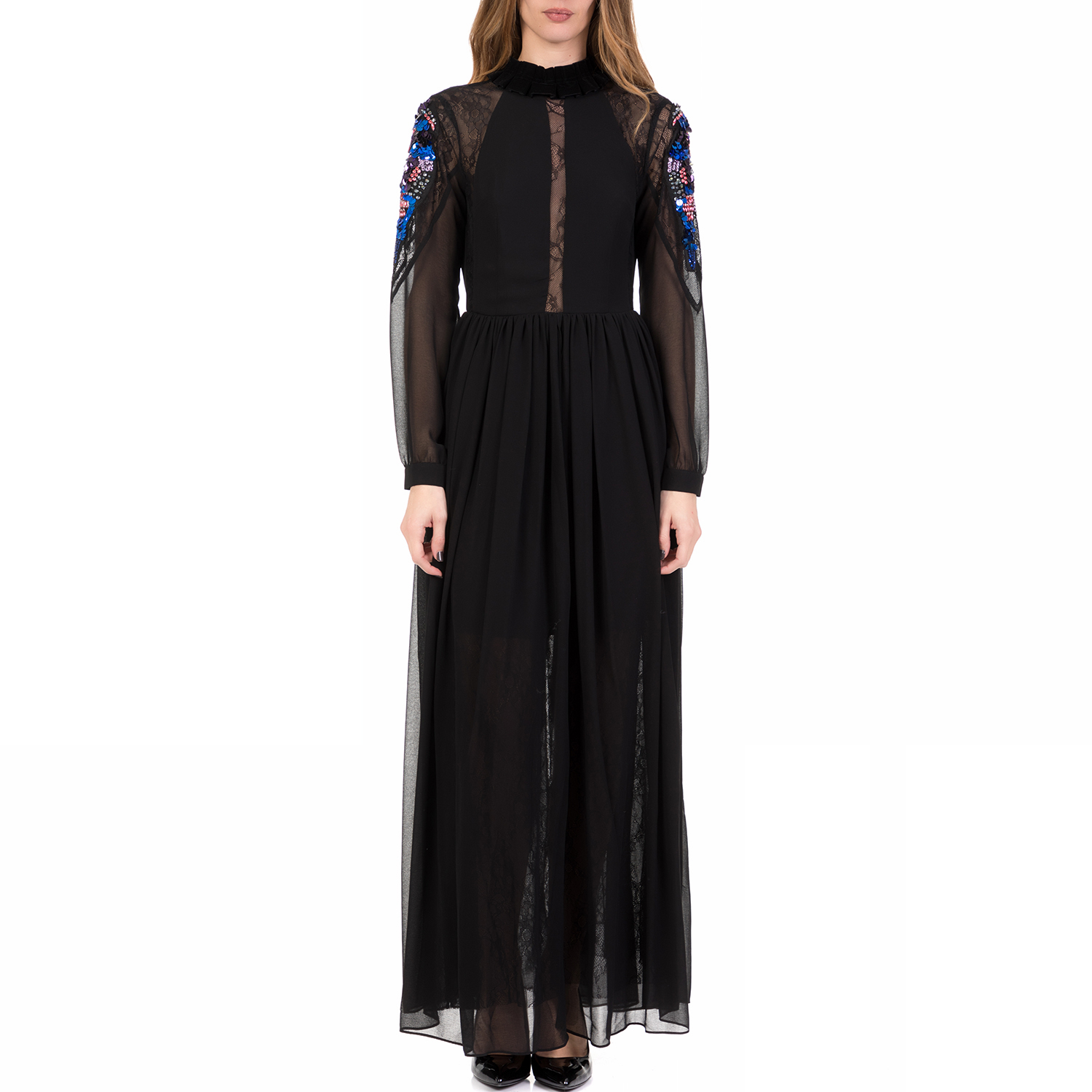 SILVIAN HEACH – Γυναικείο μάξι φόρεμα SAANICH SILVIAN HEACH μαύρο
